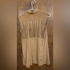 Soft fringe vest